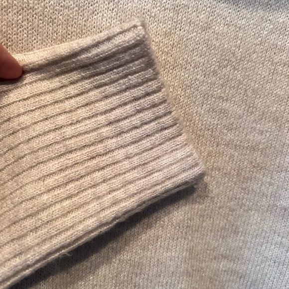 Beige XL cowl neck sweater with button detail - Picture 7 of 7